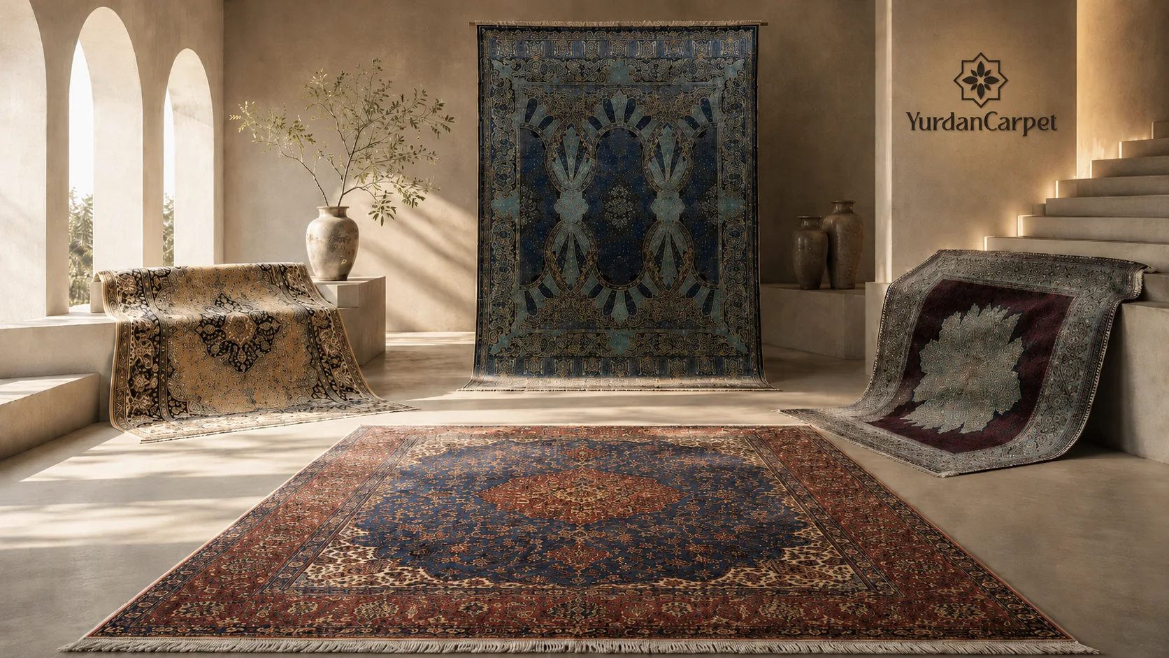 Yurdan Carpet showroom interior in Sultanahmet, Istanbul, view 1