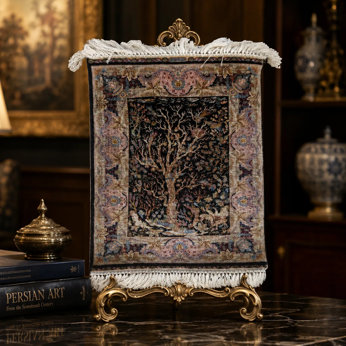 Hereke Silk - Tree of Life, thumbnail 6 of 6