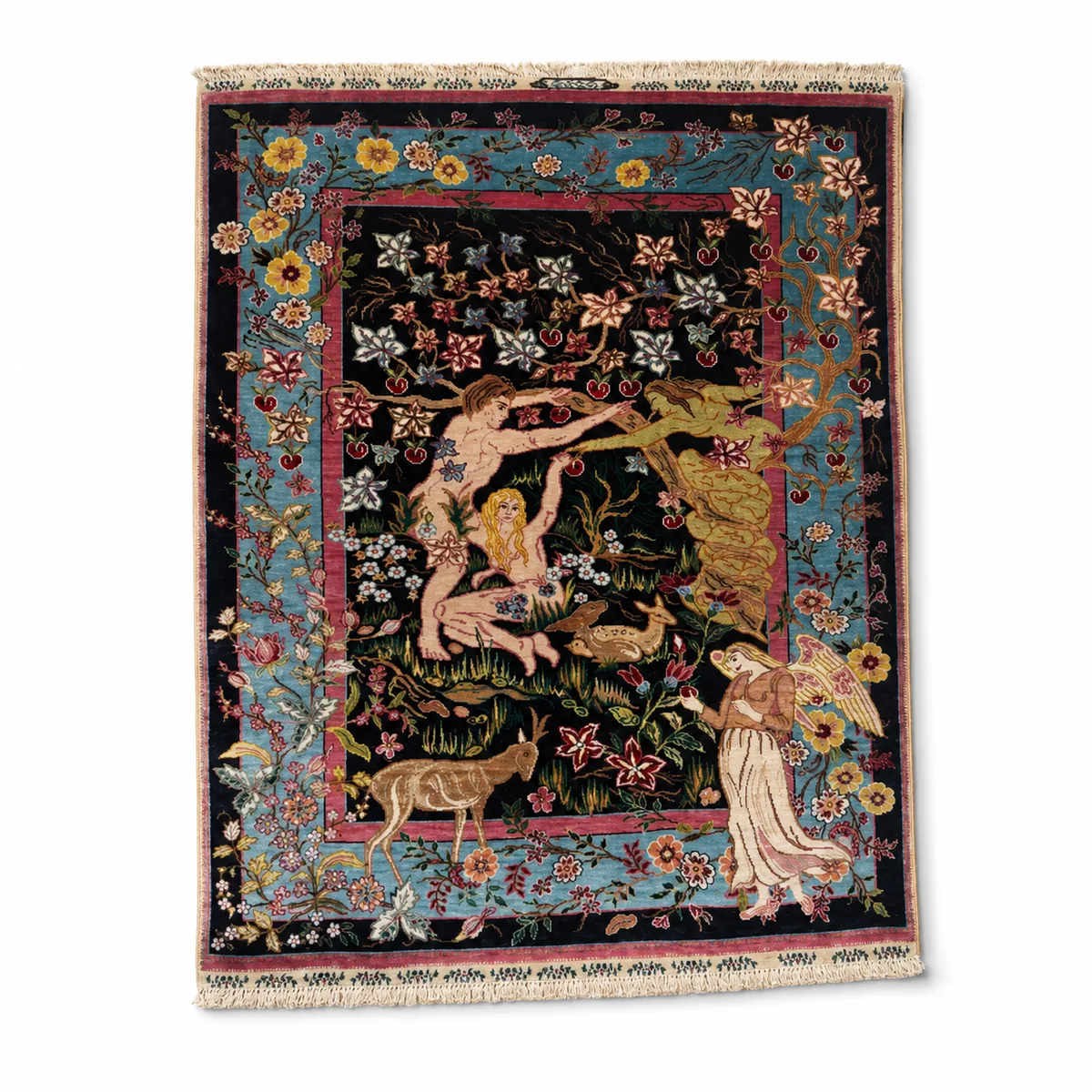 Hereke Silk - Paradise Garden, Pure Silk, Hereke, Turkey